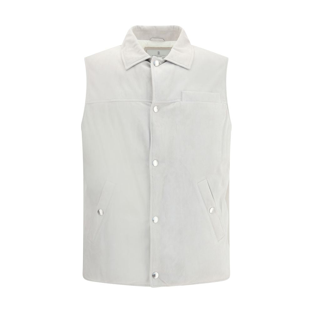 Brunello Cucinelli Padded Leather Vest