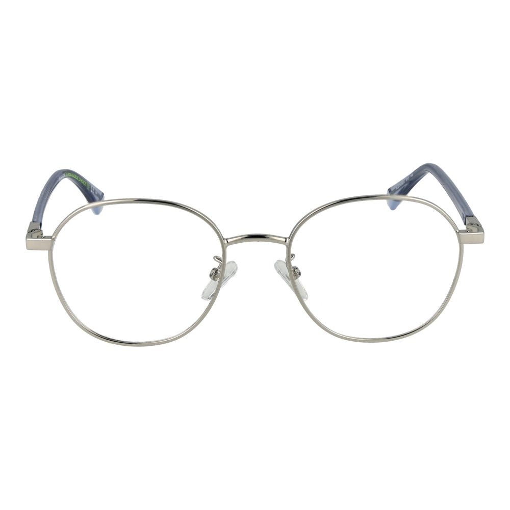 Polaroid Unisex Optical Frames – Silver Full-Rim Style