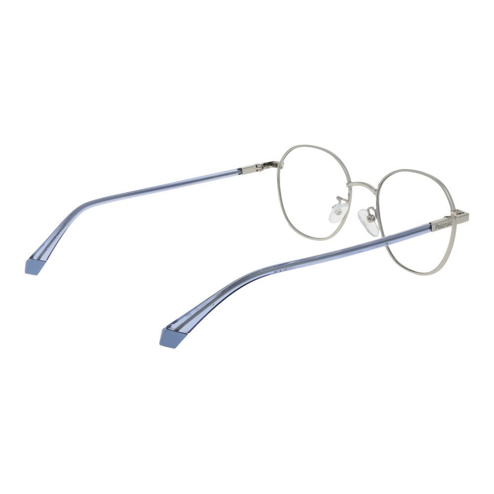 Polaroid Unisex Optical Frames – Silver Full-Rim Style