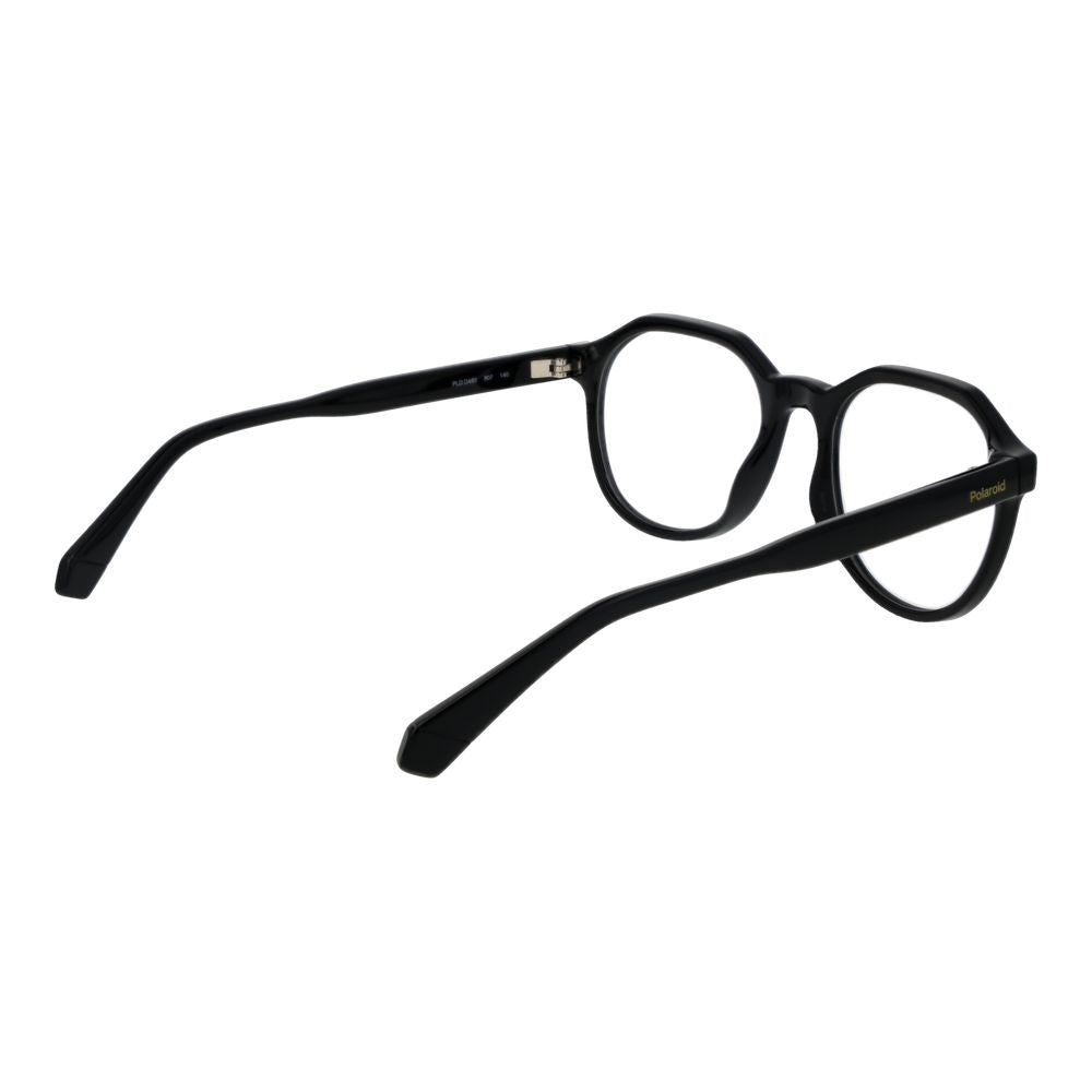 Polaroid Unisex Optical Frames – Black Full-Rim Style, 52mm