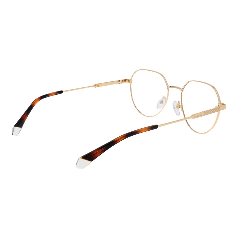 Polaroid Gold Men’s Optical Frames – Round Full-Rim, 52mm