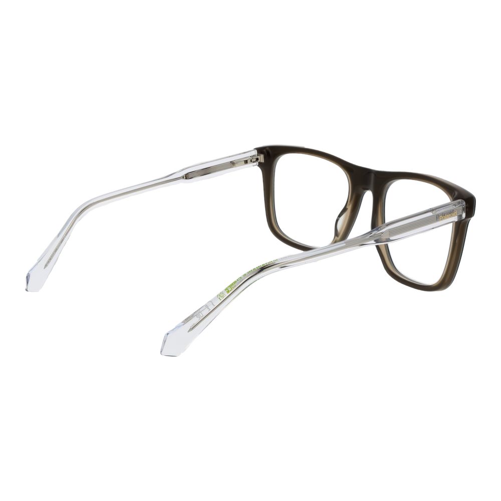 Polaroid Men's Optical Frames – Black Square Full-Rim Design
