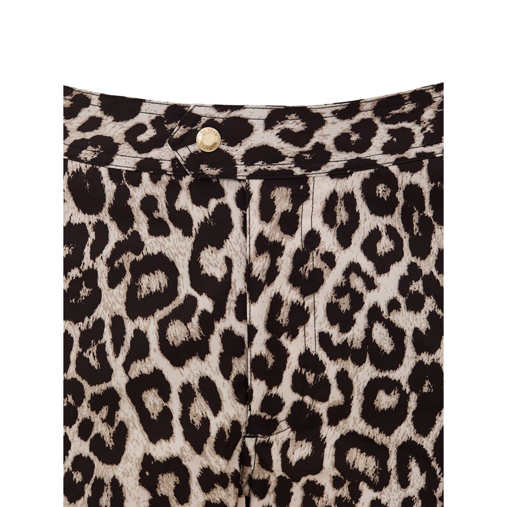 Tom Ford Multicolor Polyester Swim Short - Leopard Print Boxer Costume
