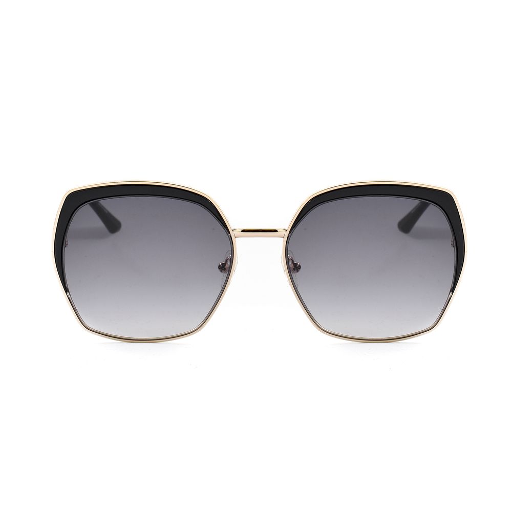 Guess Women’s Sunglasses – Golden Metal Frame, Brown Gradient Lenses