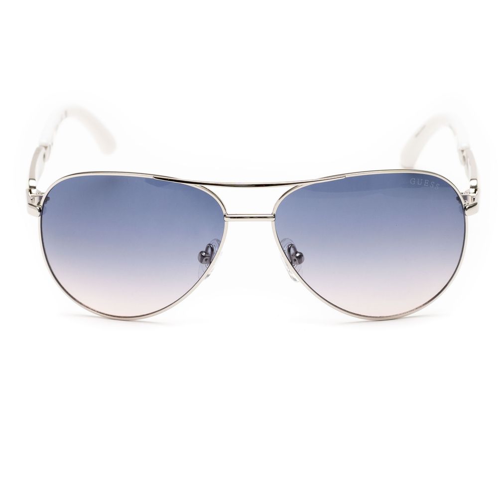 GUESS Gray Metal Sunglasses - Designer Unisex Sunglasses