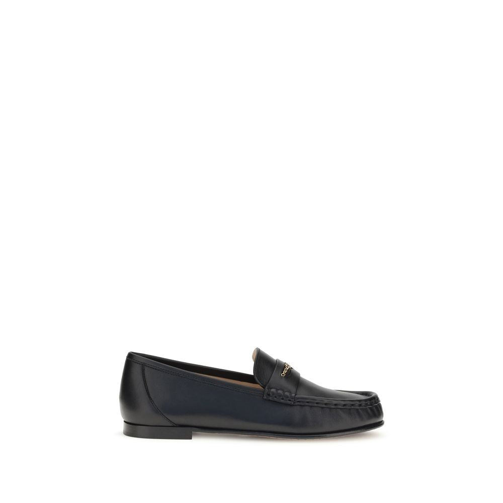 Chloé Black Leather Loafers for Men