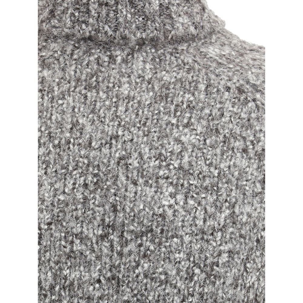 Brunello Cucinelli Buttoned Turtleneck Sweater