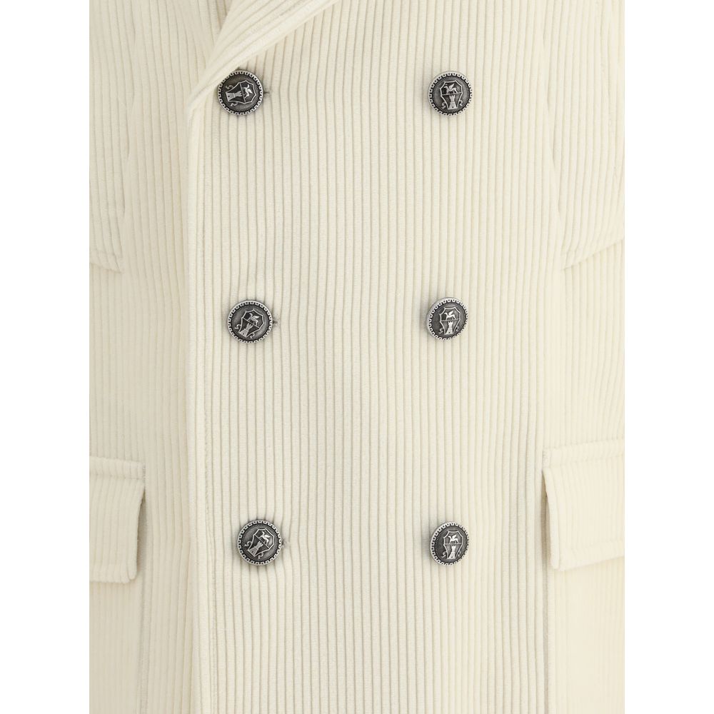 Brunello Cucinelli Ribbed Cashmere Coat