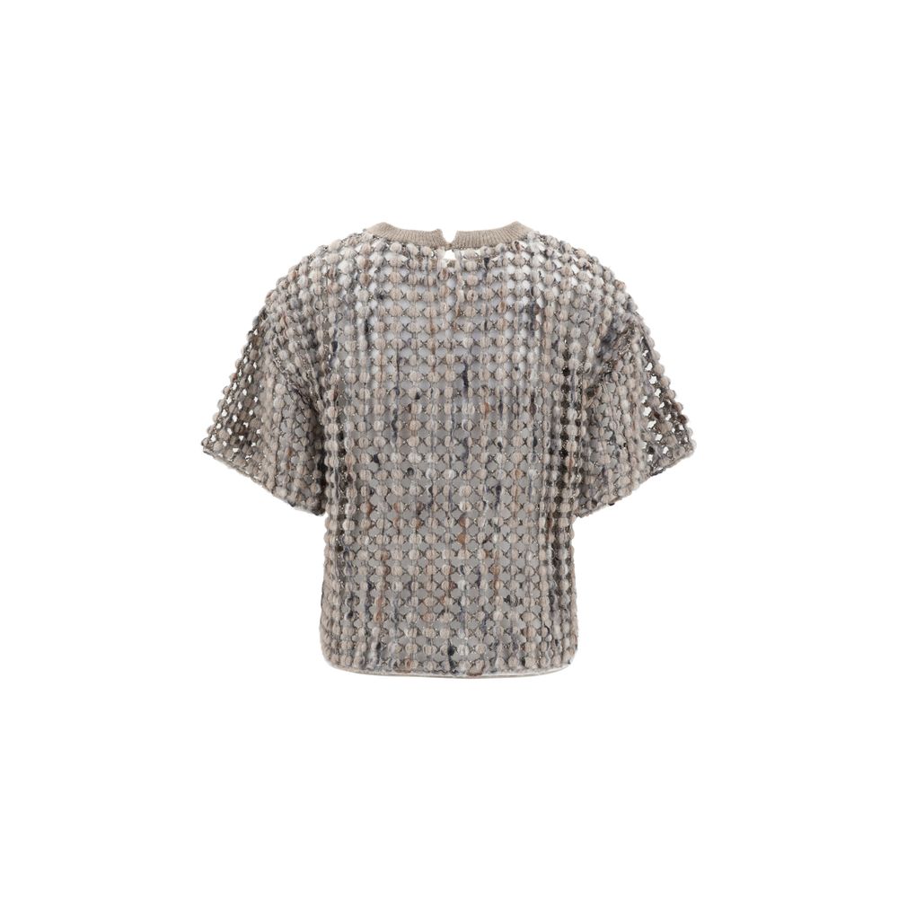 Brunello Cucinelli Short Sleeve Sweater