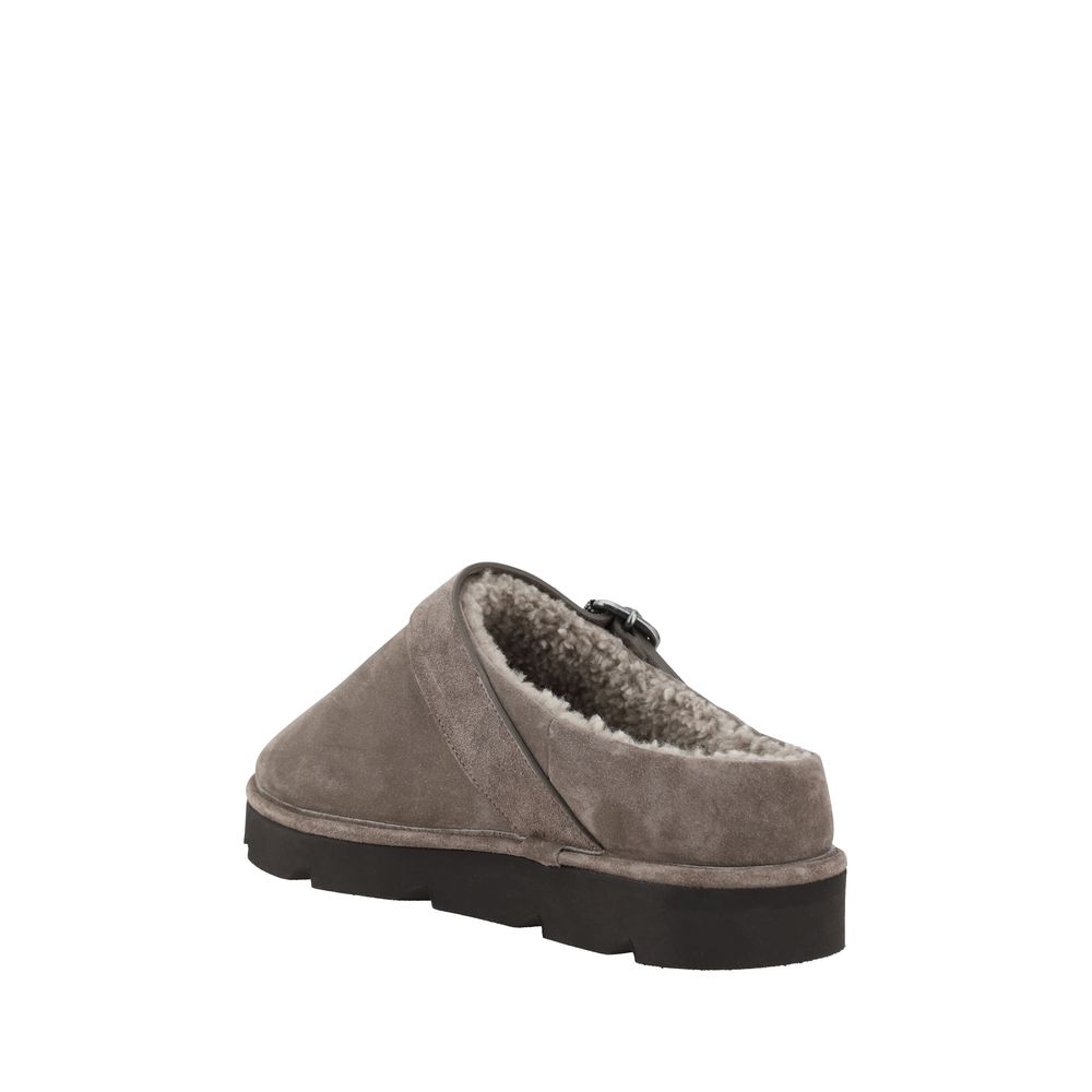 Brunello Cucinelli Fur Sabot - Luxurious Comfort Meets Timeless Style
