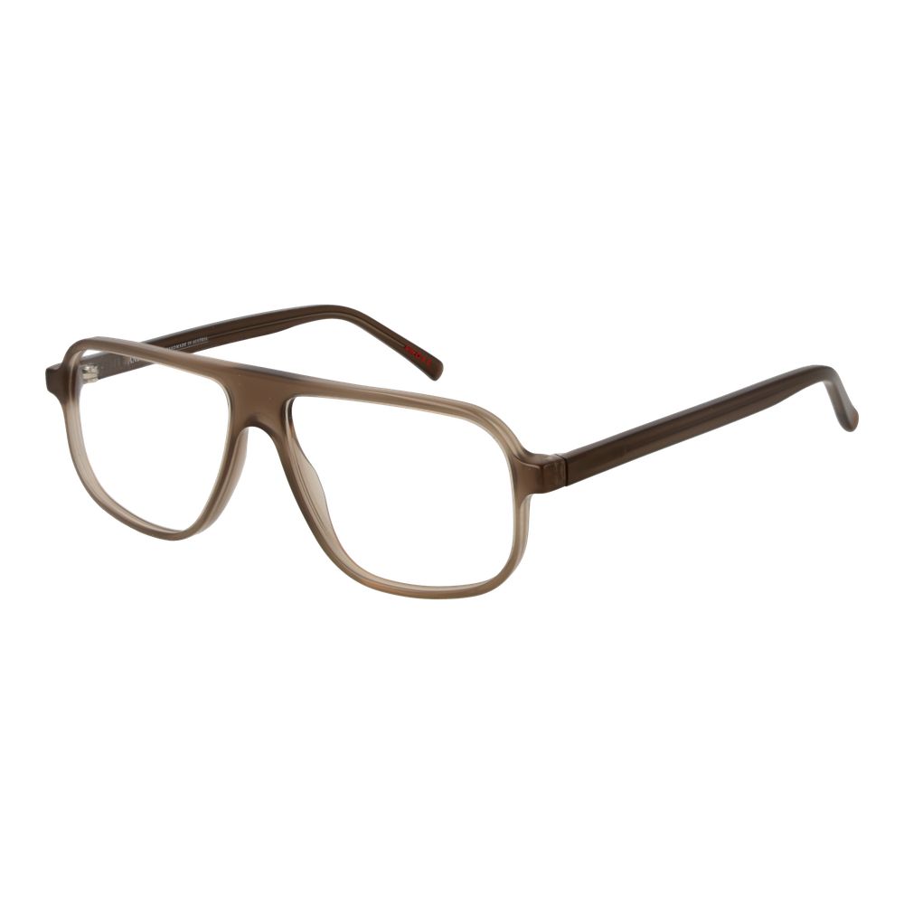 Andy Wolf Beige Unisex Optical Frames – Stylish Aviator Design