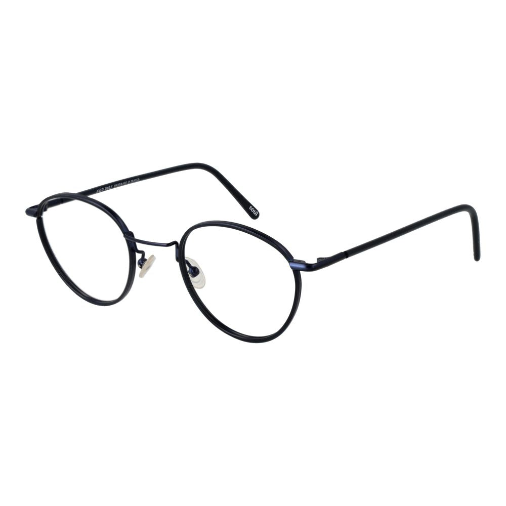 Andy Wolf Blue Unisex Optical Frames – Panto Style, 47mm