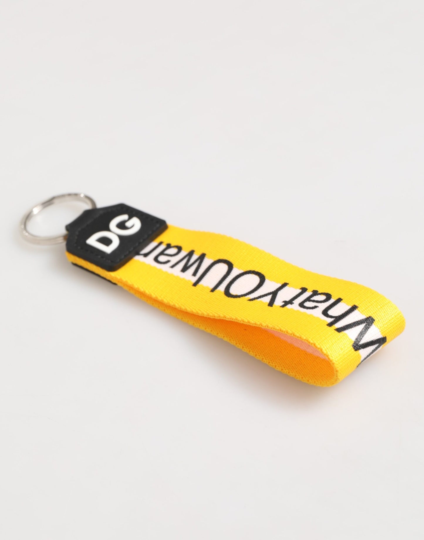 Dolce & Gabbana Yellow Logo Keychain