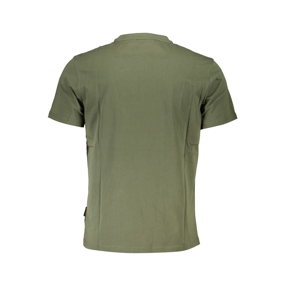 Napapijri Green Cotton T-Shirt - Short Sleeve Comfort