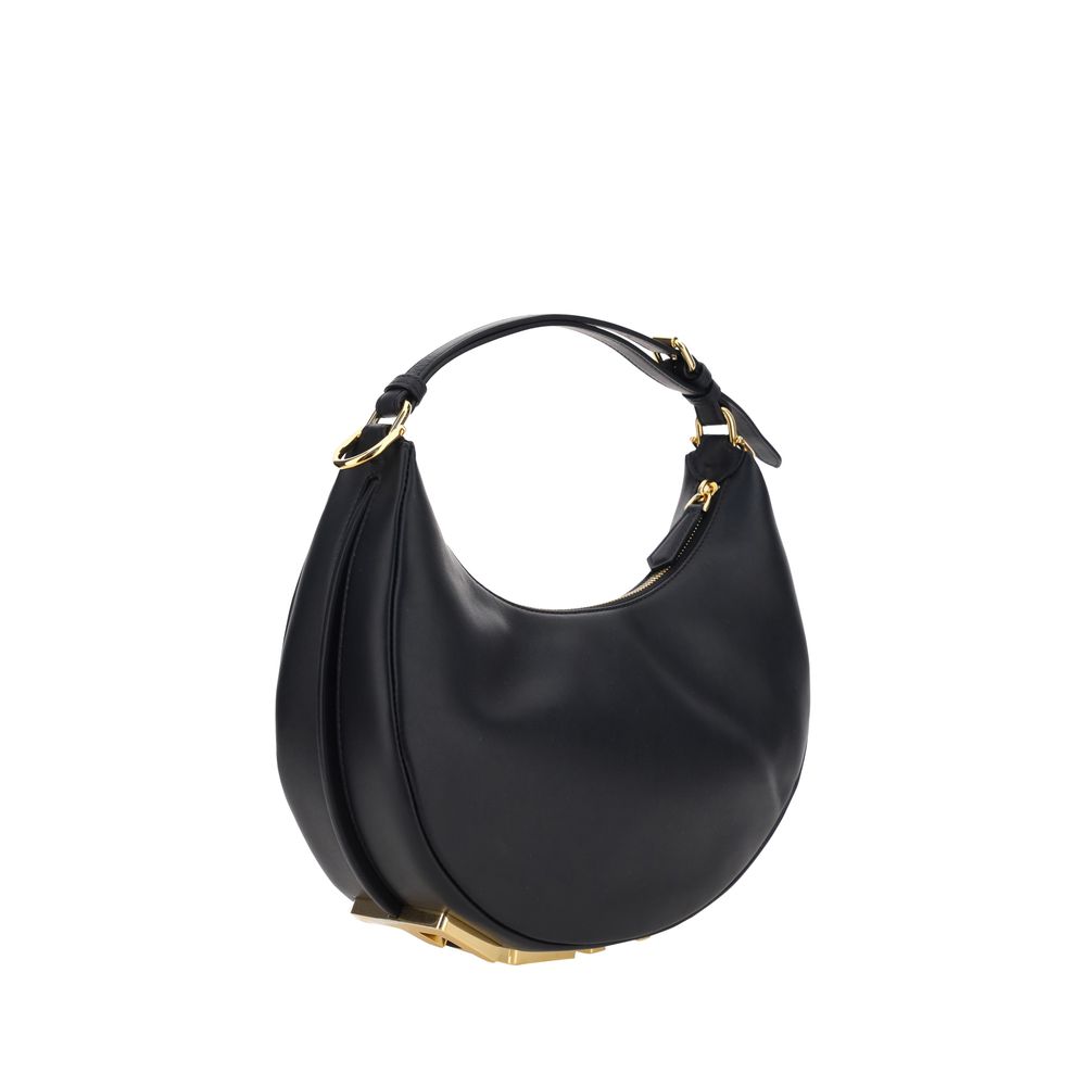 Fendi Black Smooth Leather Fendigraphy Bag