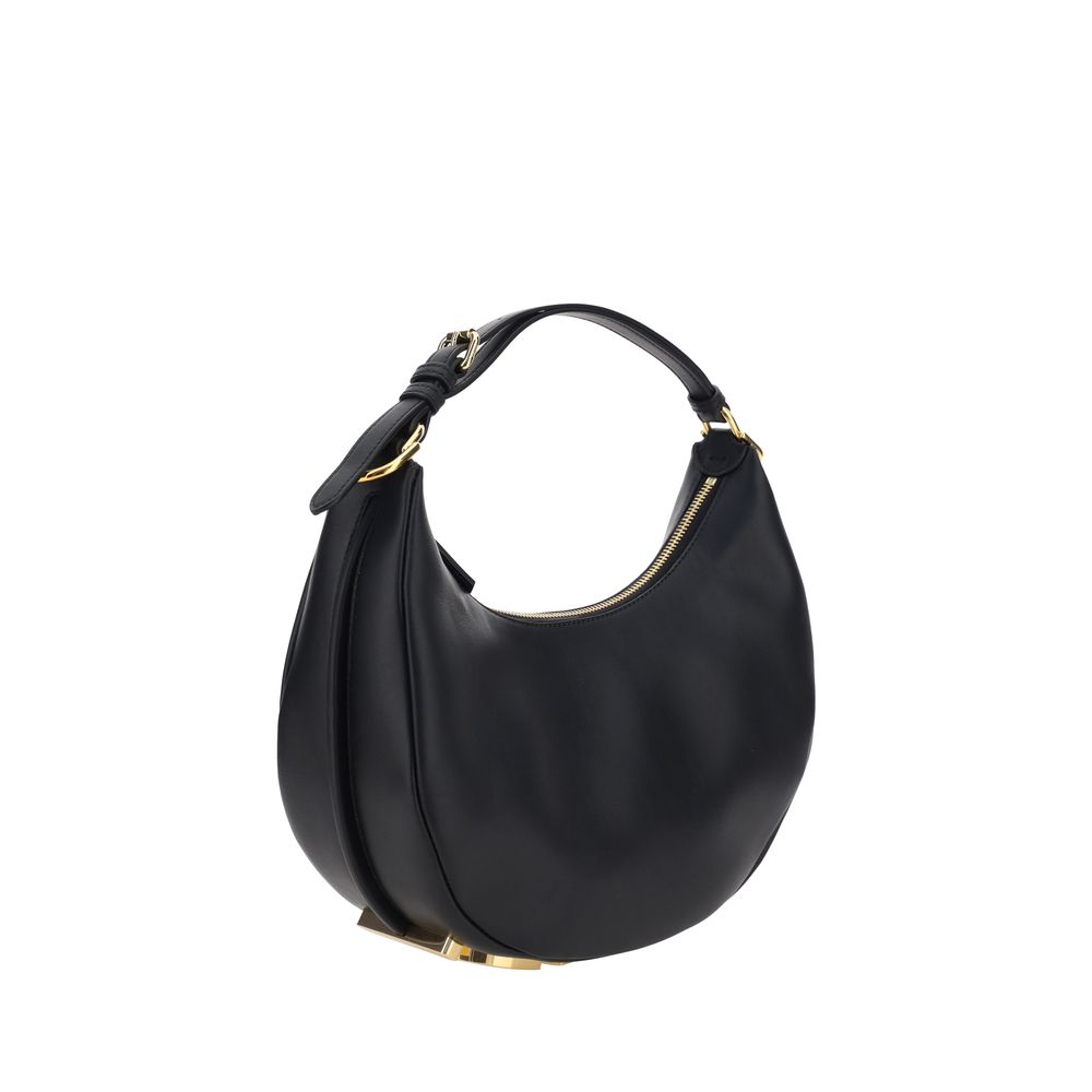Fendi Black Smooth Leather Fendigraphy Bag