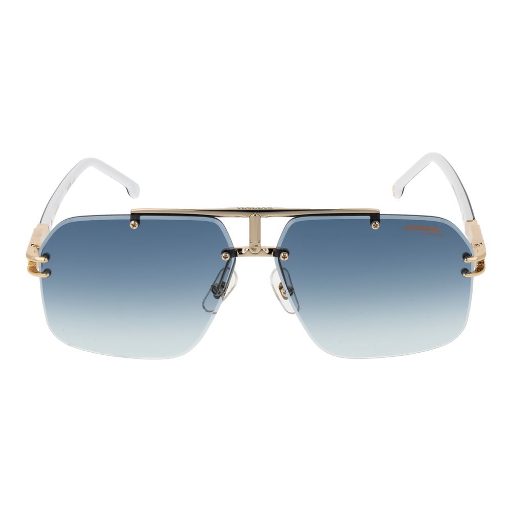 Carrera Gold Men’s Aviator Sunglasses – Rimless Design, 63mm