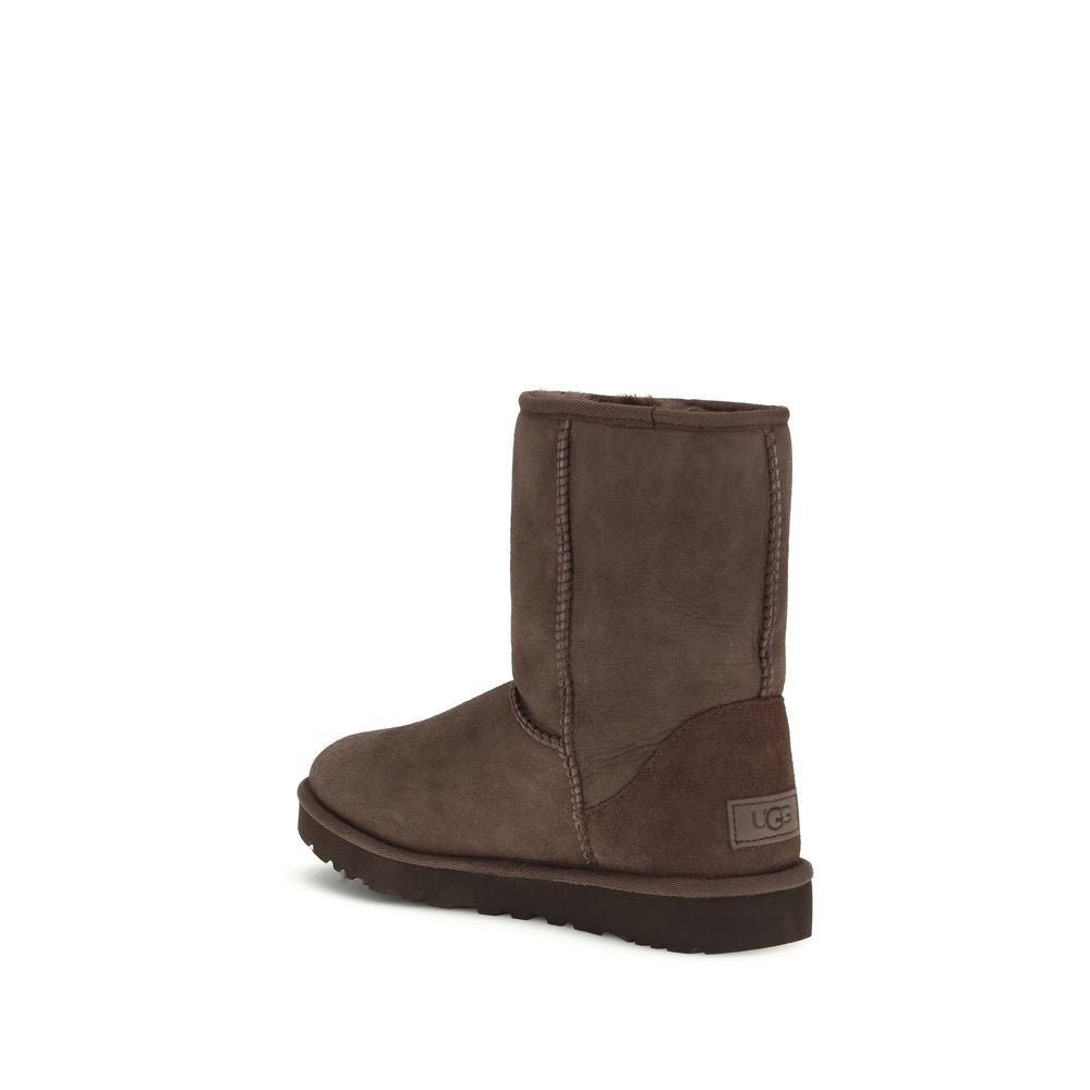 UGG Classic Short II Brown Leather Boots