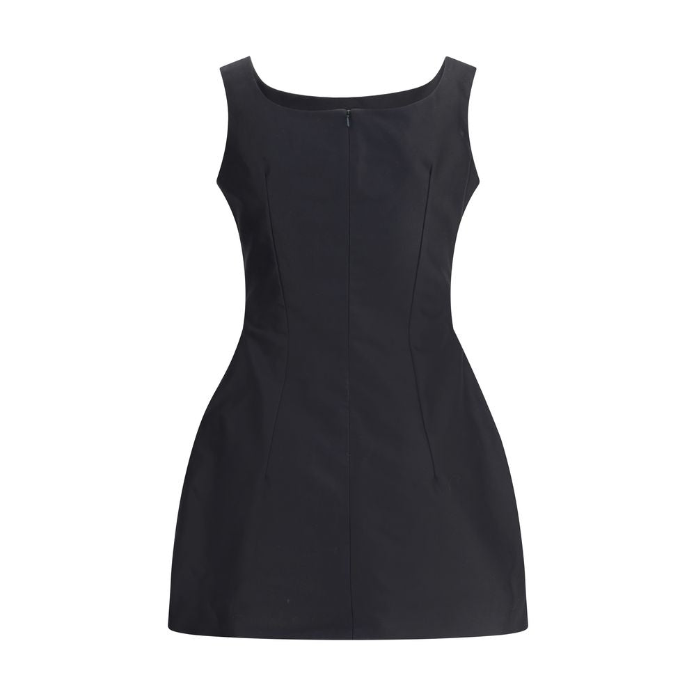 Magda Butrym Black Mini Dress with Roses