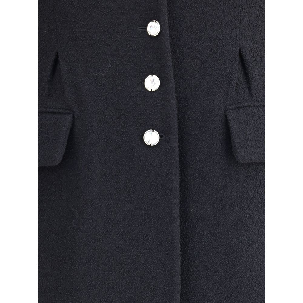 Alessandra Rich Tweed Long Coat