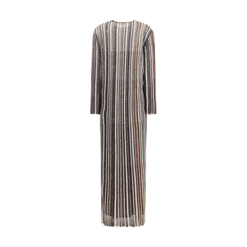 Missoni Striped Long Dress with Sequins