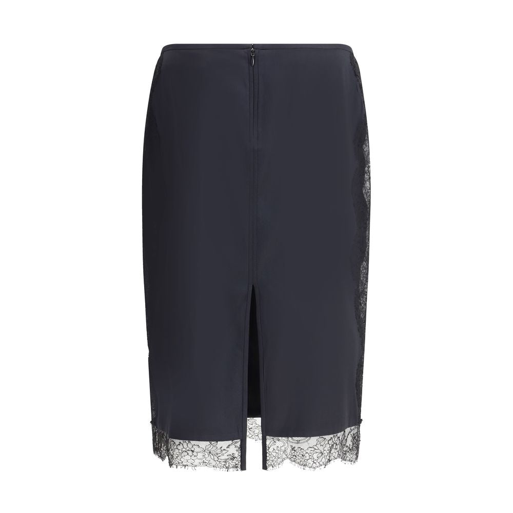 Tom Ford Satin Skirt with Lace Details