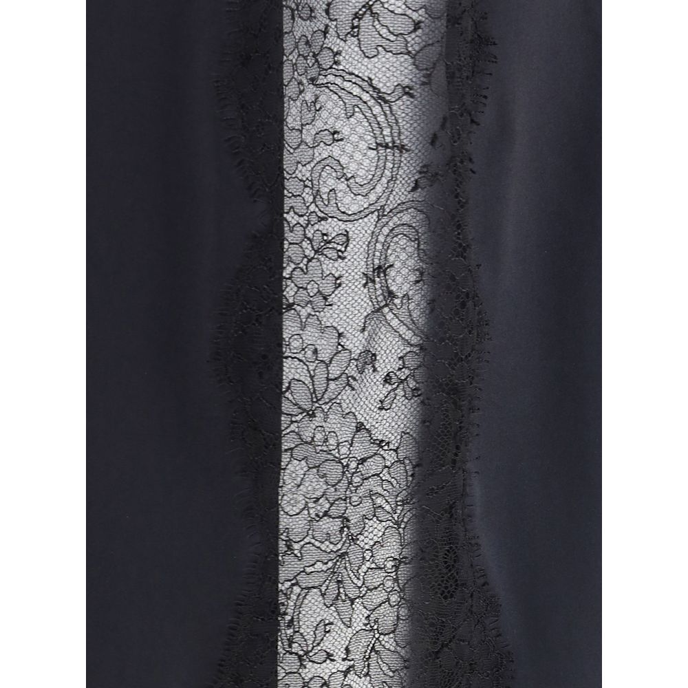 Tom Ford Satin Skirt with Lace Details