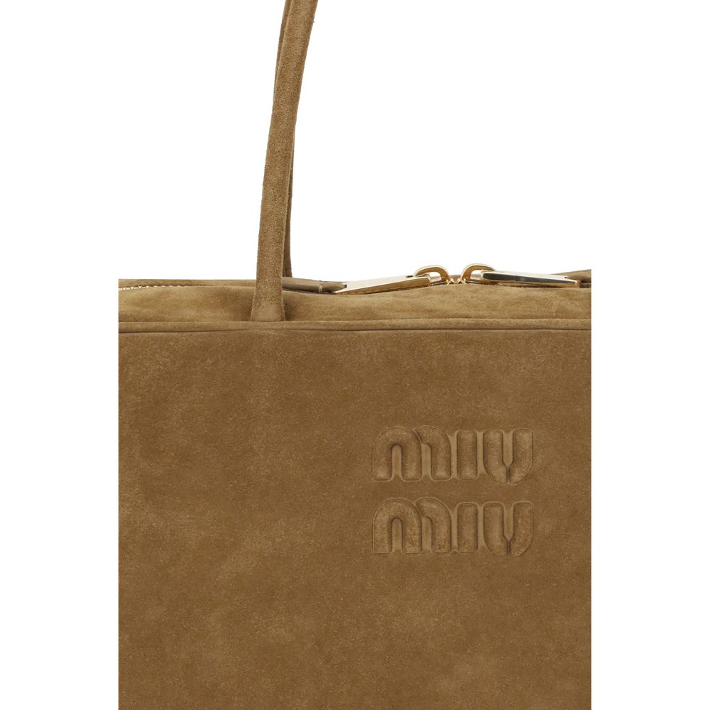 Miu Miu Leather Handbag – Suede Design