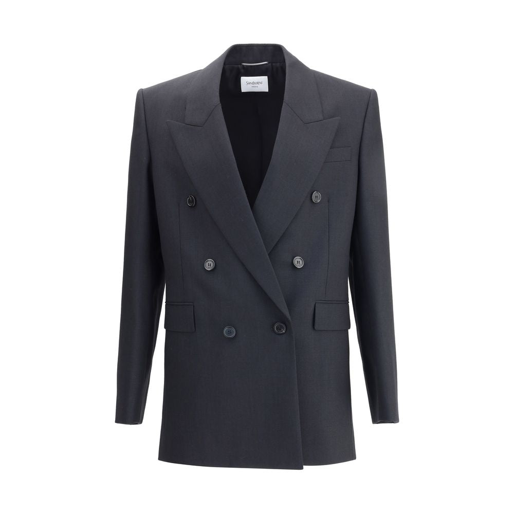 Saint Laurent Veste Double Croisur - Timeless Wool Jacket