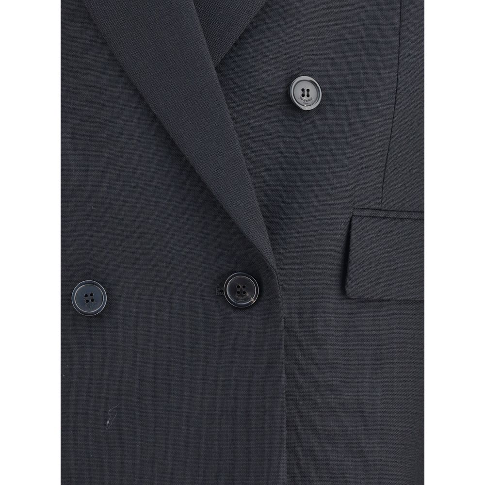 Saint Laurent Veste Double Croisur - Timeless Wool Jacket