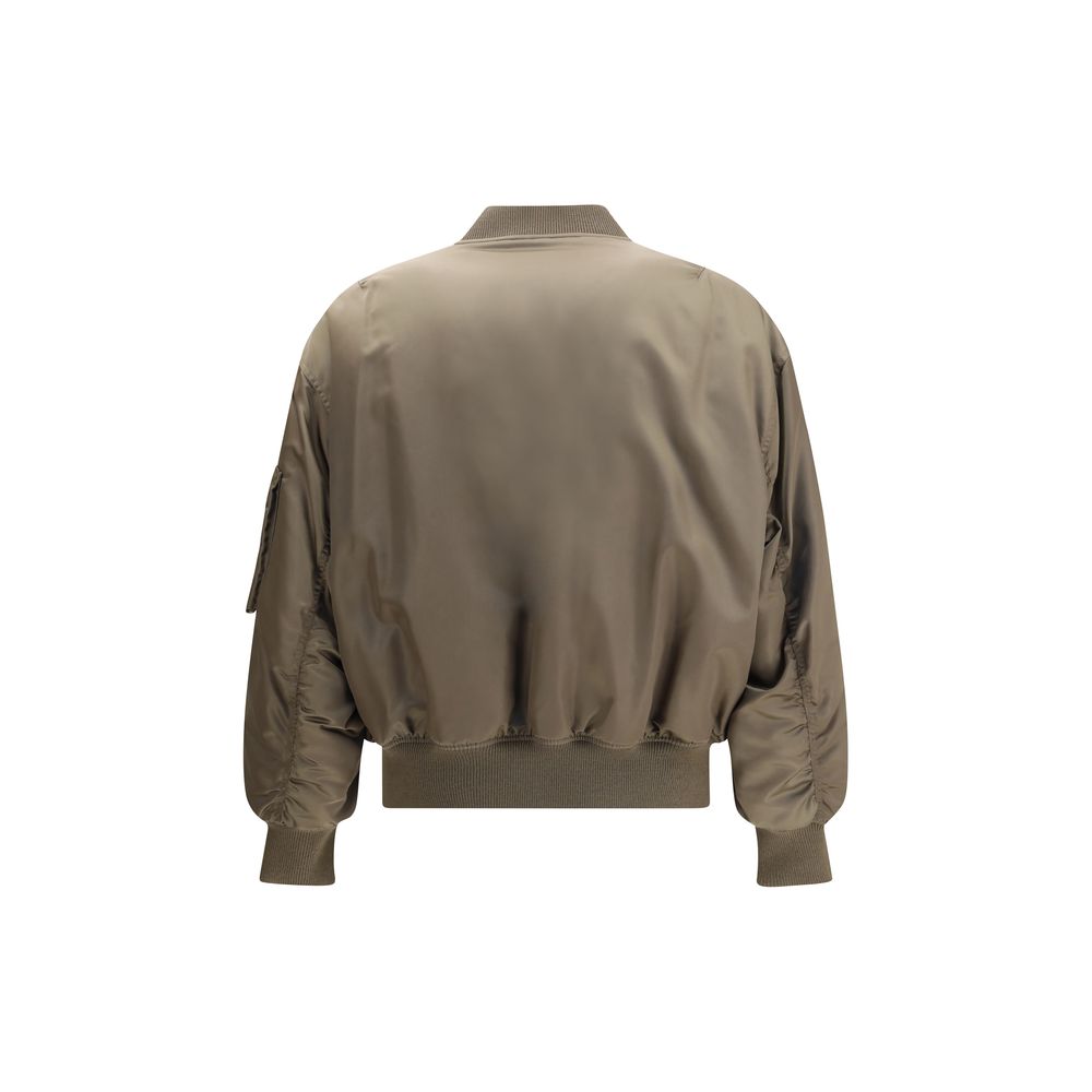 Saint Laurent Brown Oversized Bomber Boule Jacket