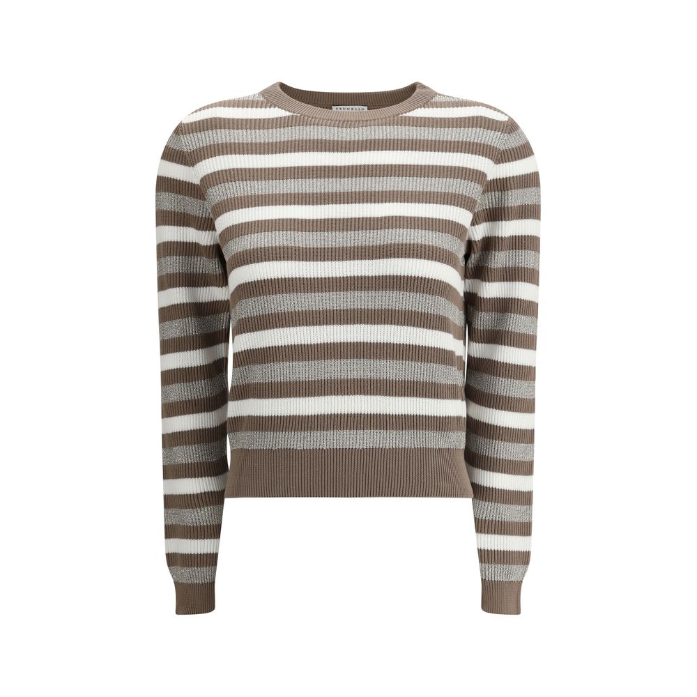 Brunello Cucinelli Sparkling Striped Sweater