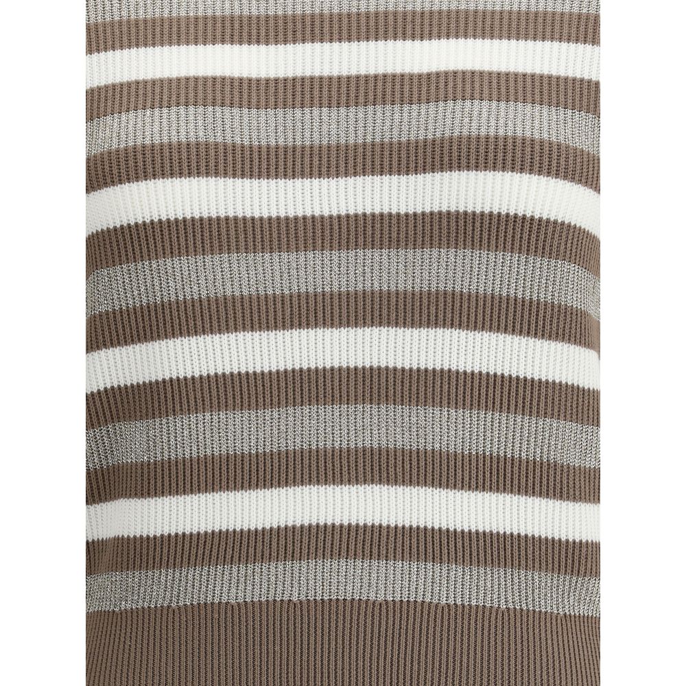 Brunello Cucinelli Sparkling Striped Sweater