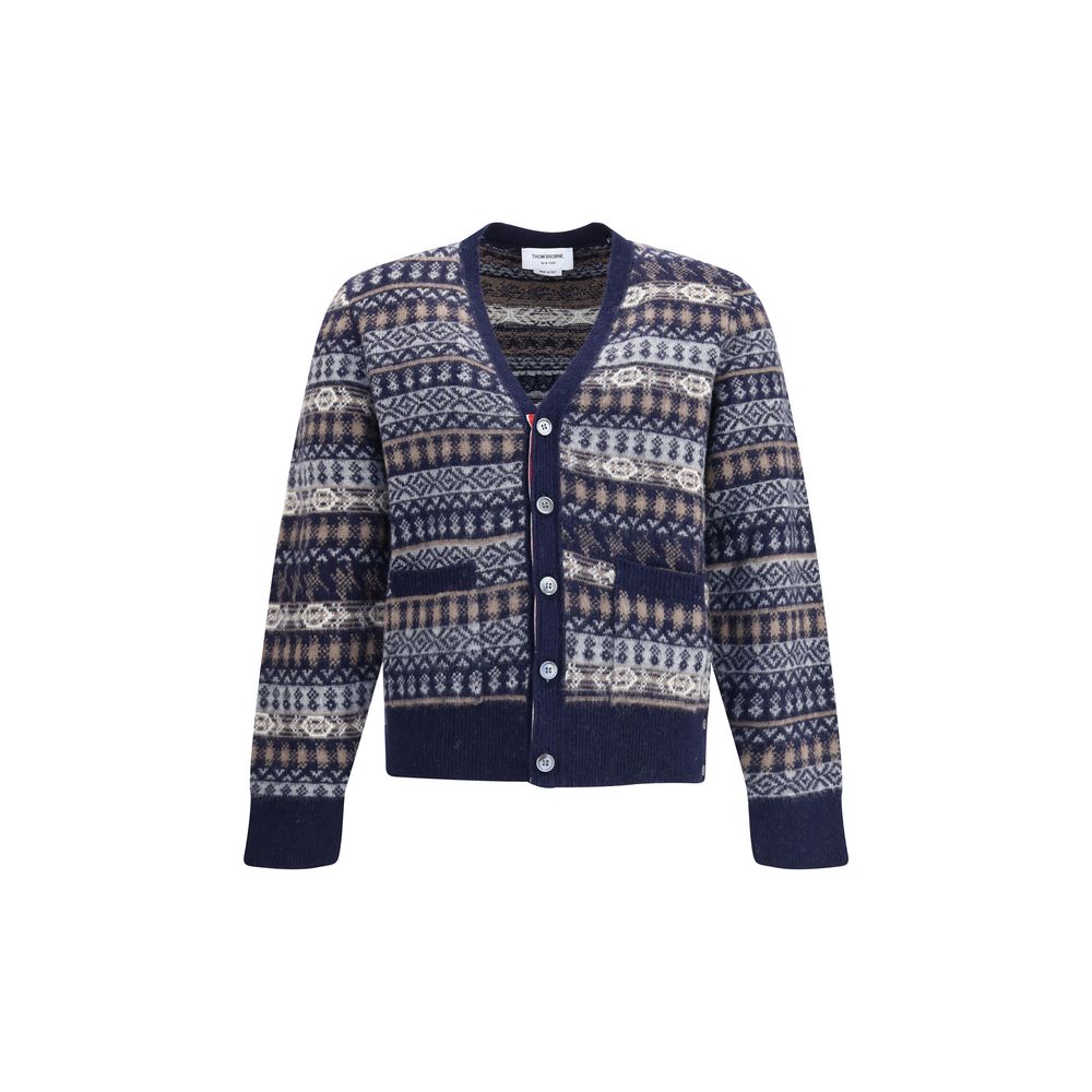Thom Browne FUN MIX FAIRISLE FLOAT JACQUARD RELAXED Sweater