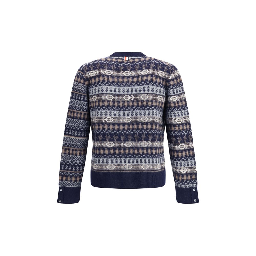 Thom Browne FUN MIX FAIRISLE FLOAT JACQUARD RELAXED Sweater