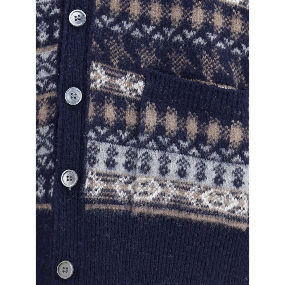 Thom Browne FUN MIX FAIRISLE FLOAT JACQUARD RELAXED Sweater