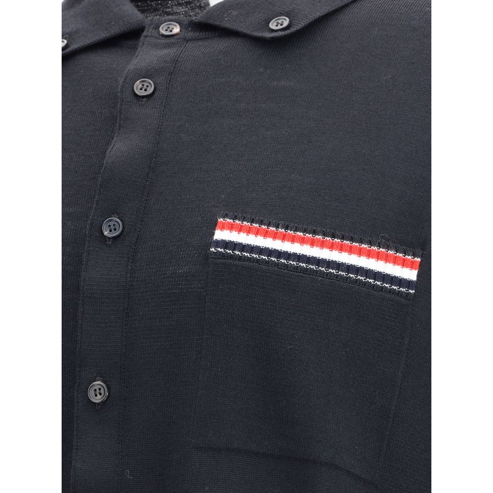 Thom Browne Jersey Stitch Button Down Point Collar L