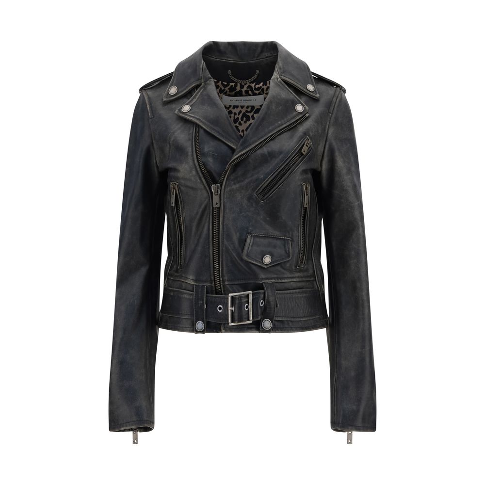 Golden Goose Calfskin Leather Jacket