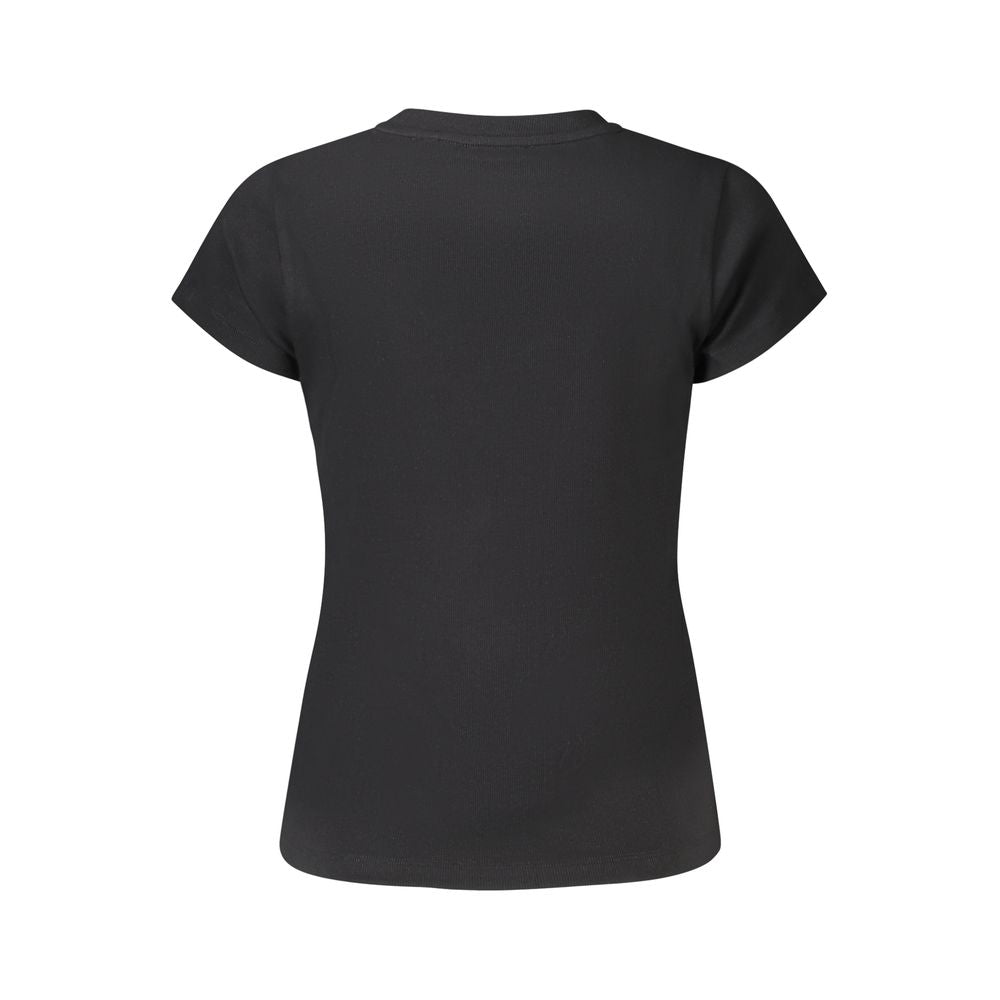 Pepe Jeans Women's Black Cotton T-Shirt - MERIDA Collection