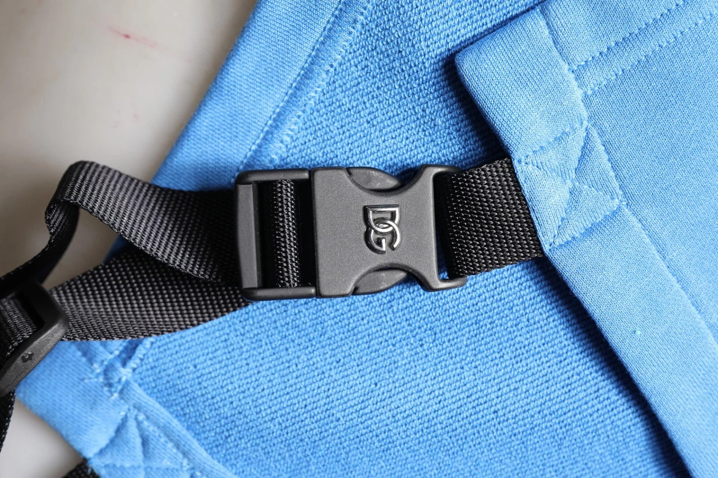 Dolce & Gabbana Blue Cotton Hooded Sportswear Vest