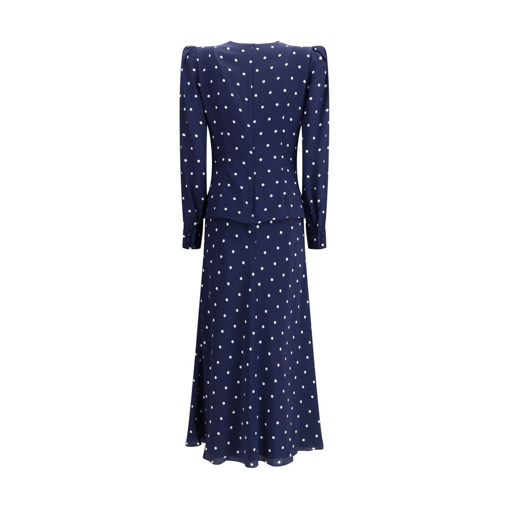 Alessandra Rich Polka Dot Dress: Vintage Elegance Redefined