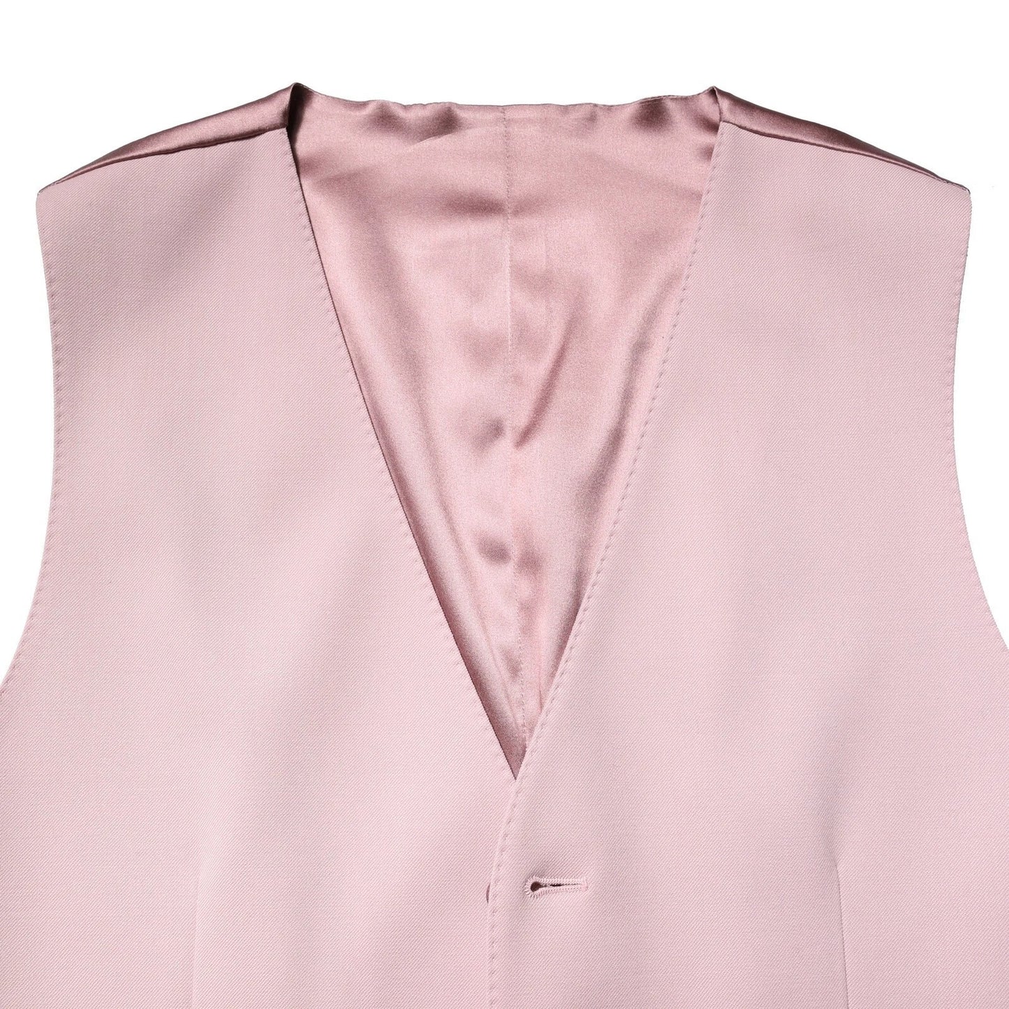 Dolce & Gabbana Pink Wool Formal Waistcoat Vest