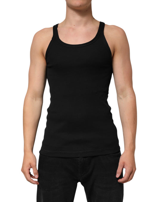 Dolce & Gabbana Black Sleeveless Tank T-shirt for Men