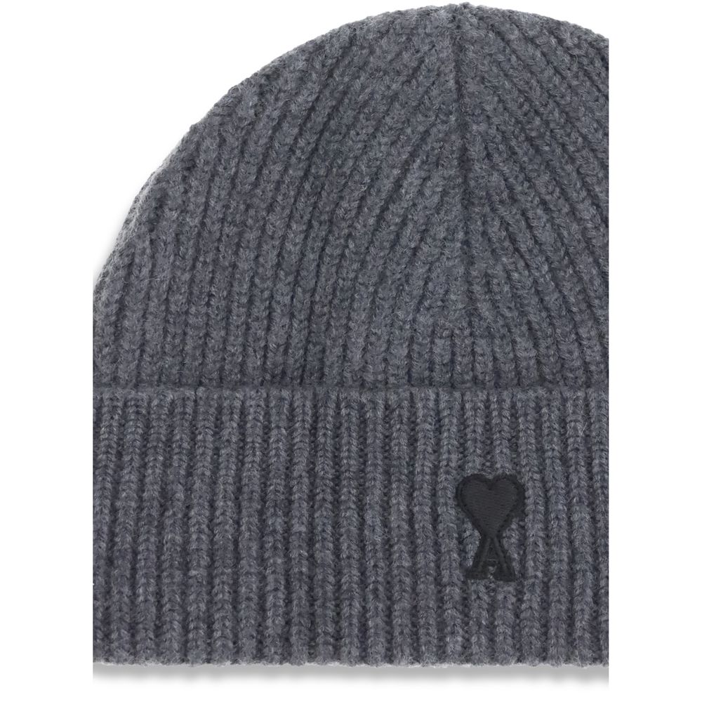 Ami Paris Ami De Coeur Beanie Hat