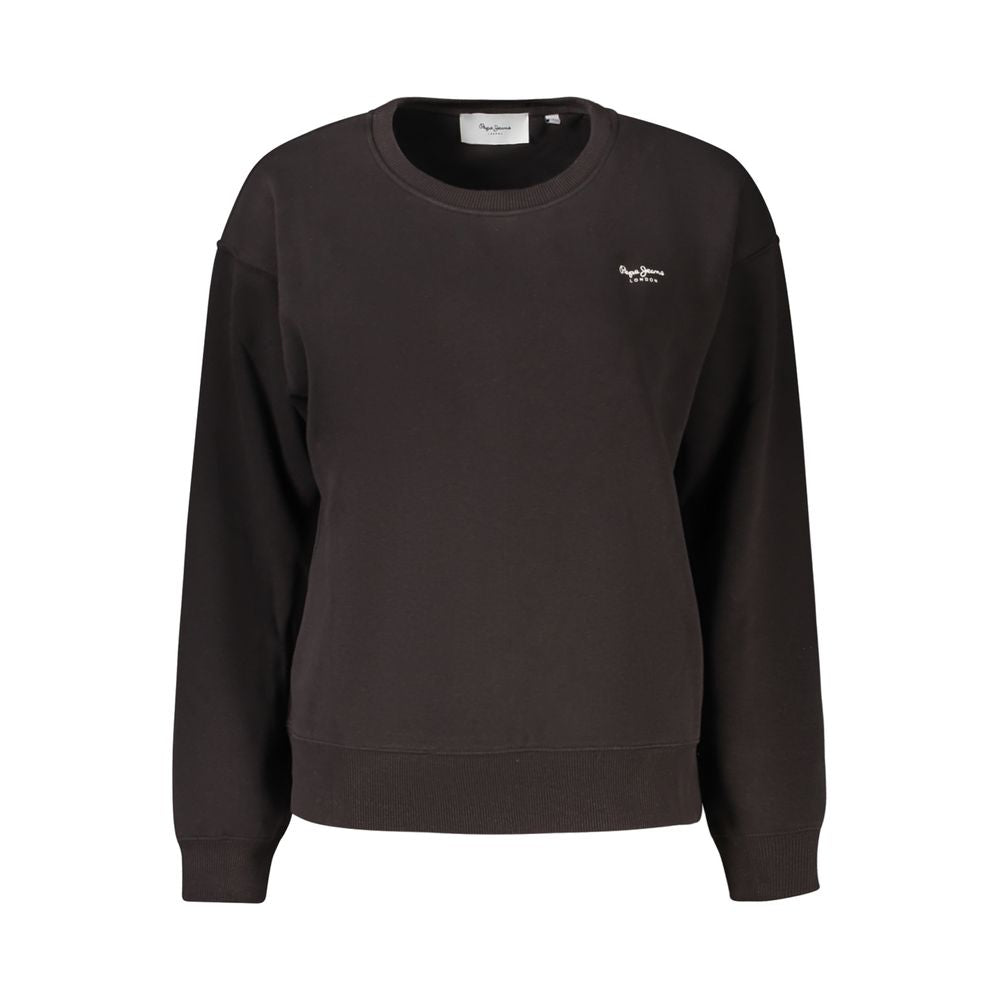 Pepe Jeans Black Cotton Crew Neck Sweater for Men