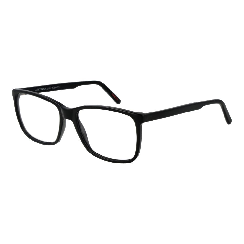 Andy Wolf Black Unisex Optical Frames – Full-Rim Rectangle Design