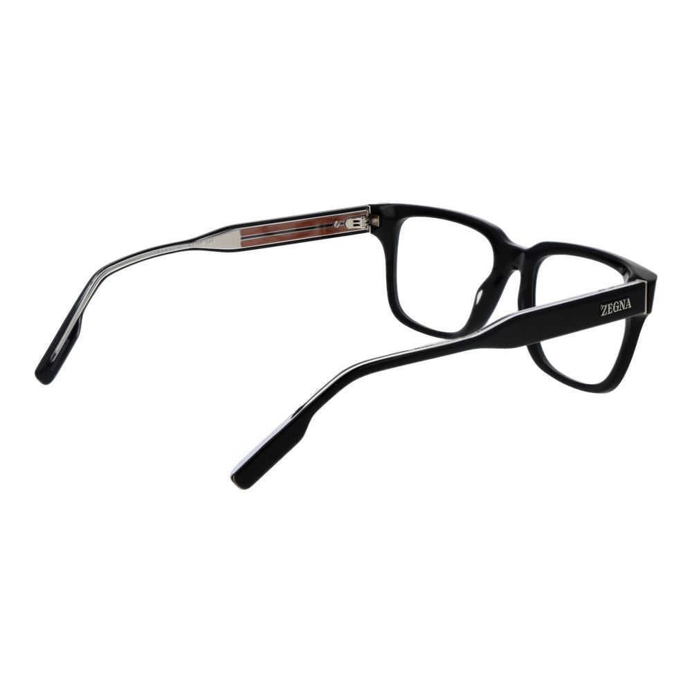 Ermenegildo Zegna Men's Optical Glasses – Black Full-Rim Frame, 52mm