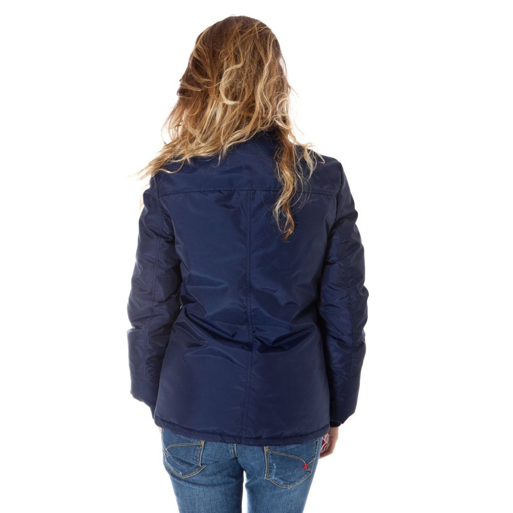 ENRICO COVERI Blue Nylon Jacket