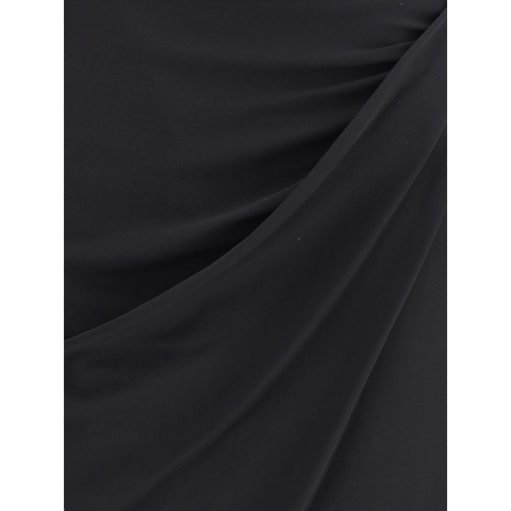 Versace Draped Jersey Skirt