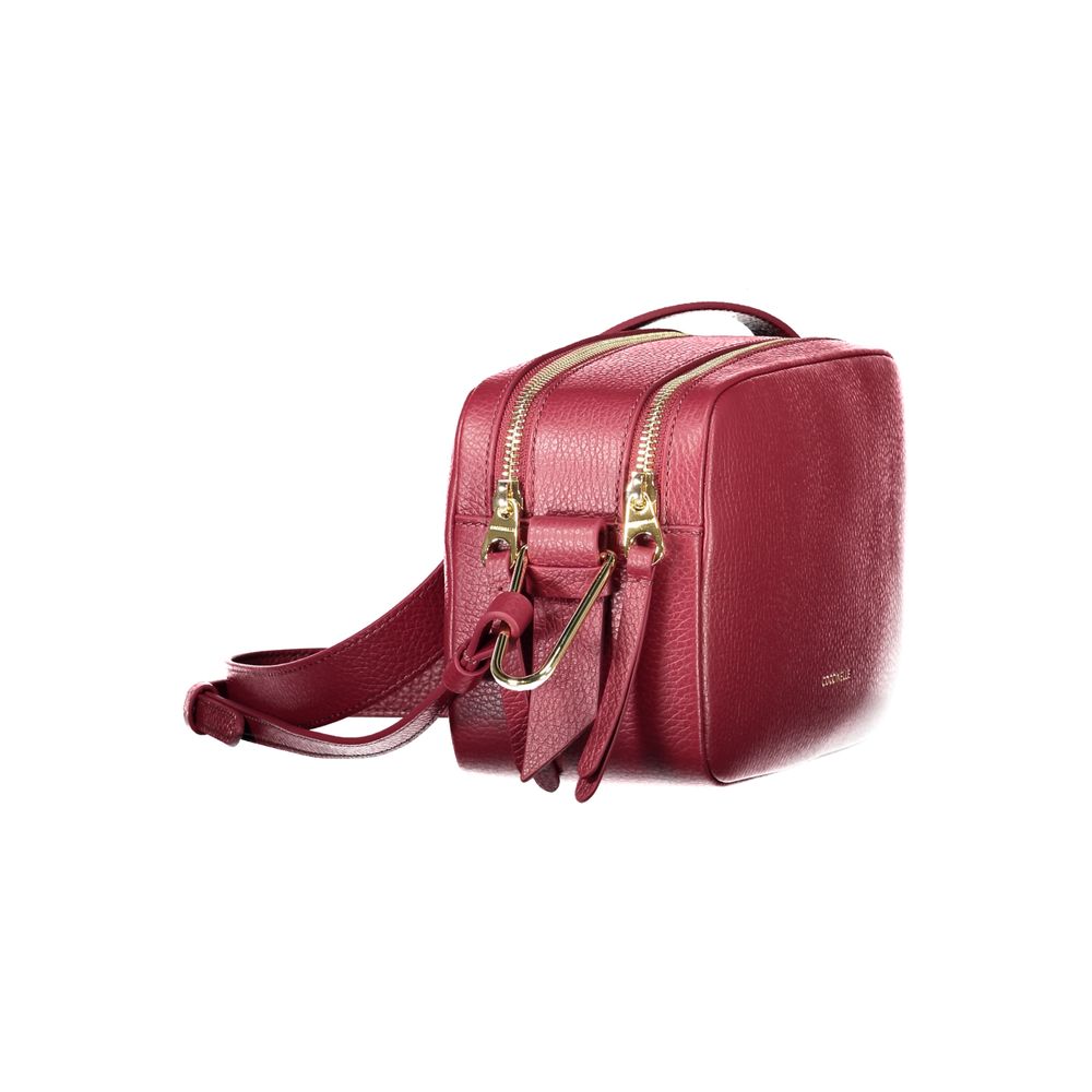 Coccinelle Purple Leather Malory Bag